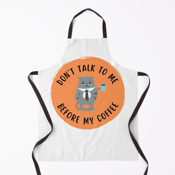 Item preview, Don't talk to me before my coffee | Grumpy cat designed and sold by BloompodDesigns.