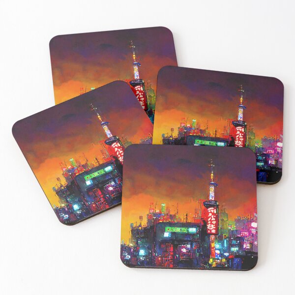 Item preview, Tokyo Cyberpunk Cityscape at Night designed and sold by AM FineArtPrints.