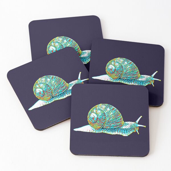 Item preview, Psychedelic Neon Funky Snail Art 5 designed and sold by Cawaiico.