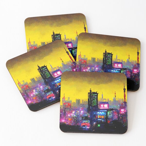 Item preview, Tokyo Cyberpunk Cityscape at Night designed and sold by AM FineArtPrints.