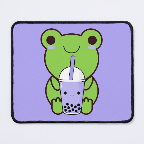 Item preview, Cute Cartoon Kawaii Frog drinking Boba Tea | adorable Boba animals | Kawaii aesthetic | Kawaii Boba Tea Frog | Froggy Boba | Chibi kawaii frog and mushroom designed and sold by Saffire6.