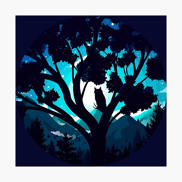 Owl - Night Guardian Photographic Print