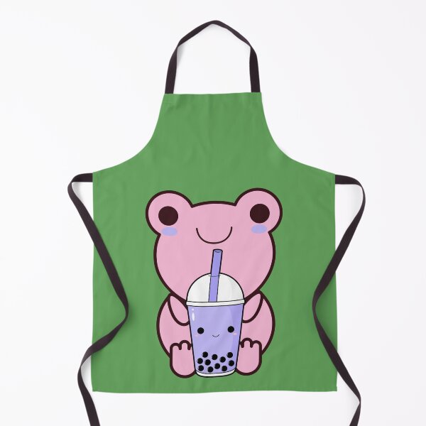 Item preview, Cute Cartoon Kawaii Frog drinking Boba Tea | adorable Boba animals | Kawaii aesthetic | Kawaii Boba Tea Frog | Froggy Boba | Chibi kawaii frog and mushroom designed and sold by Saffire6.