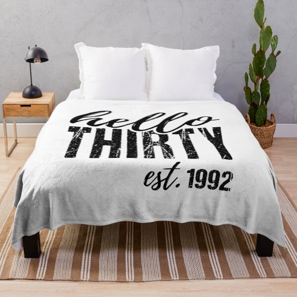 Item preview, Hello Thirty EST 1992, Born in 1992, 30th Birthday designed and sold by tmshop1.