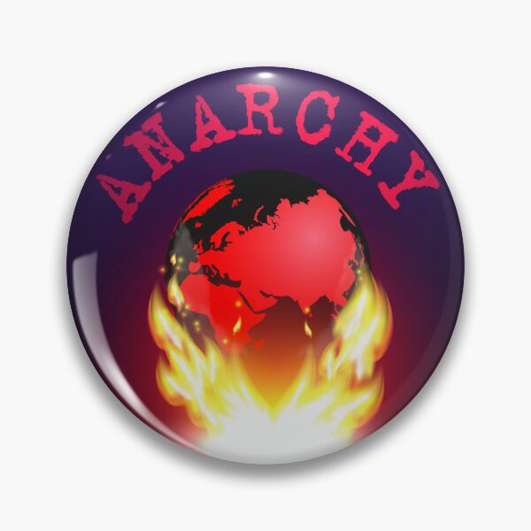 Item preview, Volumetric red-black planet Earth in a bright flame and the inscription, anarchy designed and sold by GAleksS.