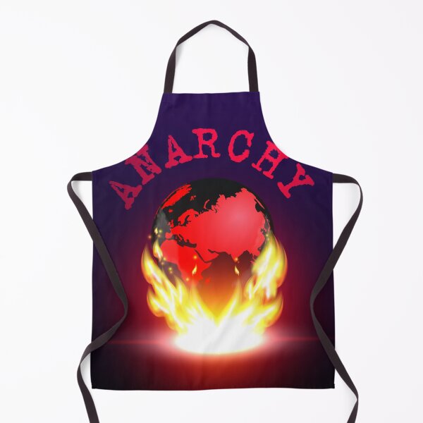 Item preview, Volumetric red-black planet Earth in a bright flame and the inscription, anarchy designed and sold by GAleksS.