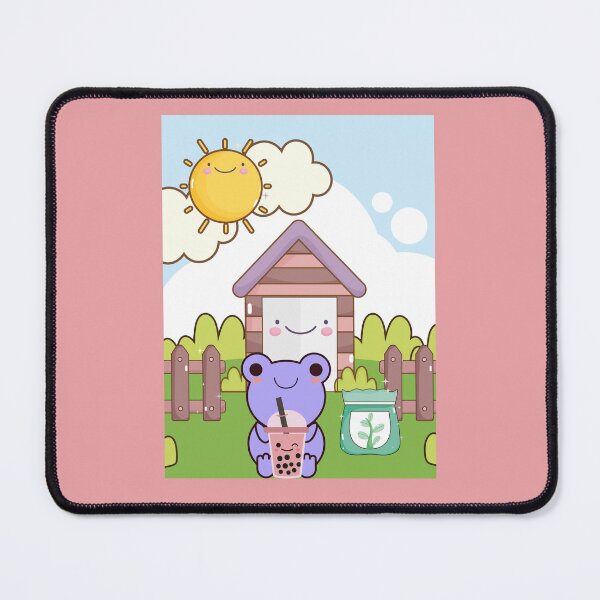 Item preview, Boba Frog cottage | Cute Boba Frog cottagecore | Kawaii Boba Frog | Cute Boba Tea Frog | Kawaii Boba Tea Frog | Froggy Boba designed and sold by Saffire6.