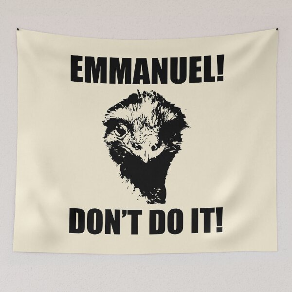 Item preview, Emmanuel, don't do it! designed and sold by NickiPost.