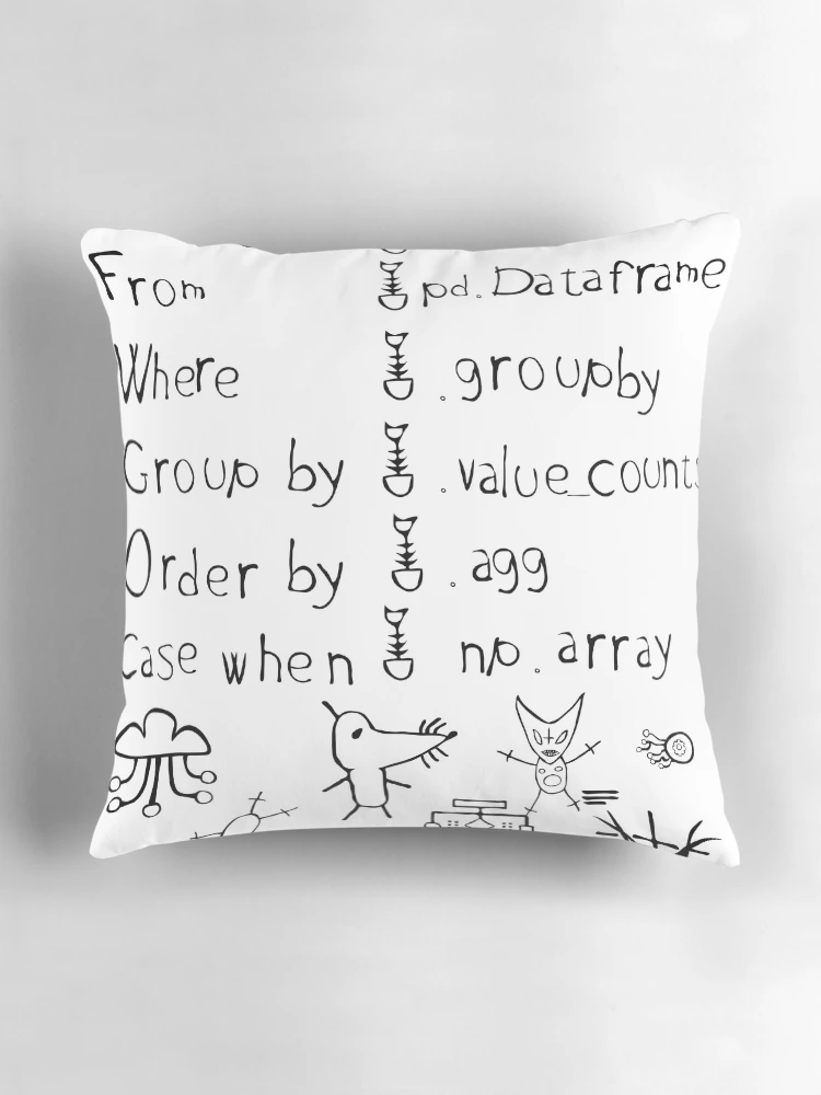Thumbnail 3 of 4, Pillow, python python mysql python tutorial sql with python python database mysql python designed and sold by hive8.