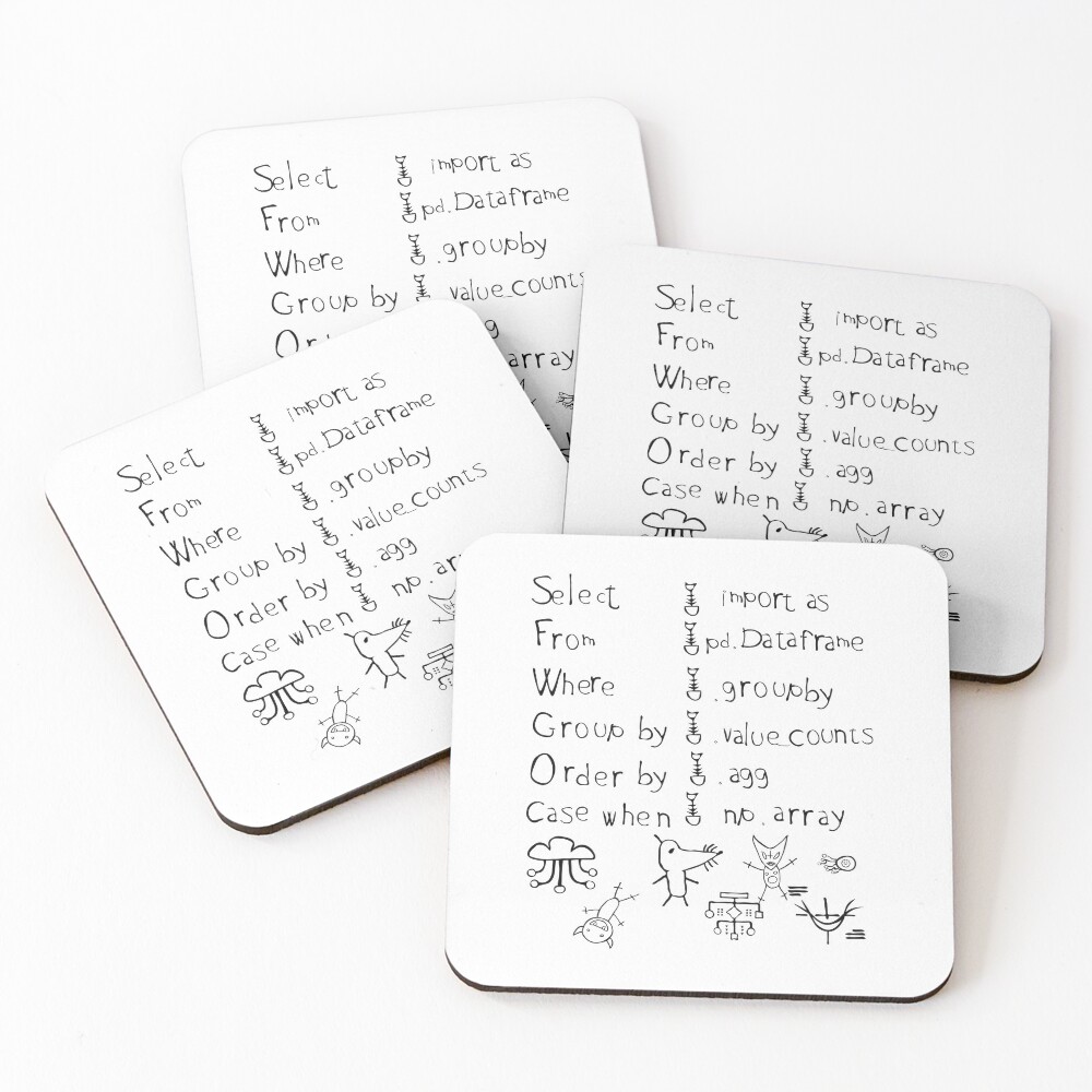 Item preview, Coasters (Set of 4) designed and sold by hive8.