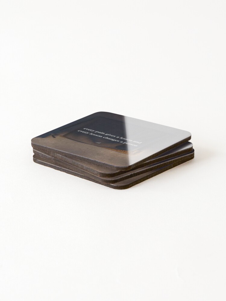 Thumbnail 4 of 5, Coasters (Set of 4), Lessons  designed and sold by TwentyTwoUX.