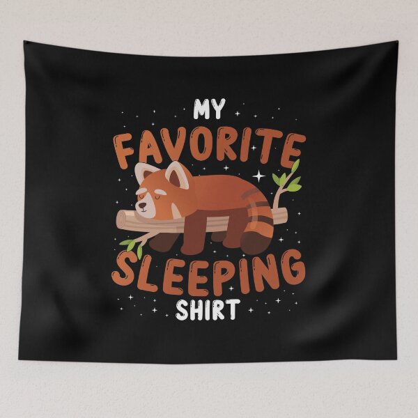 Item preview, Red Panda Sleeping Shirt Nightgown Pajama Red Panda Gift designed and sold by Lenny Stahl.