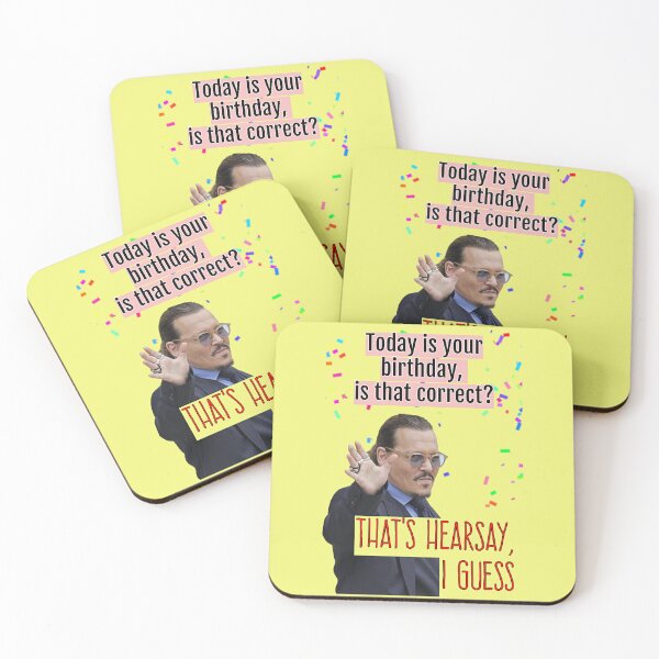 Item preview, Johnny Depp Birthday - Today is your birthday, is that correct, That's Hearsay, Willow Days designed and sold by avit1.