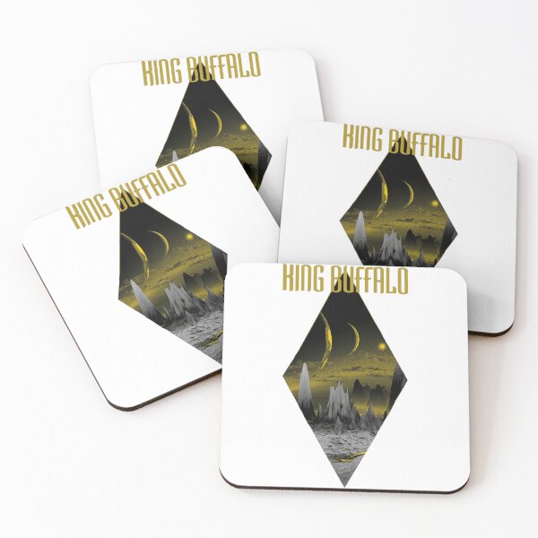 Item preview, King Buffalo, jaune noir, soleil, montagnes designed and sold by PreshitaChhabra.