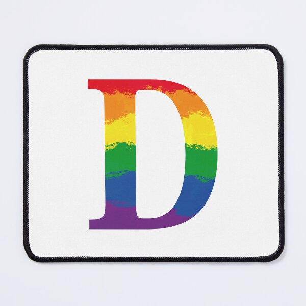 Item preview, The Letter D-  Rainbow Watercolor Design designed and sold by Blondiabshop.
