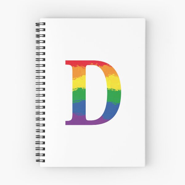 Item preview, The Letter D-  Rainbow Watercolor Design designed and sold by Blondiabshop.