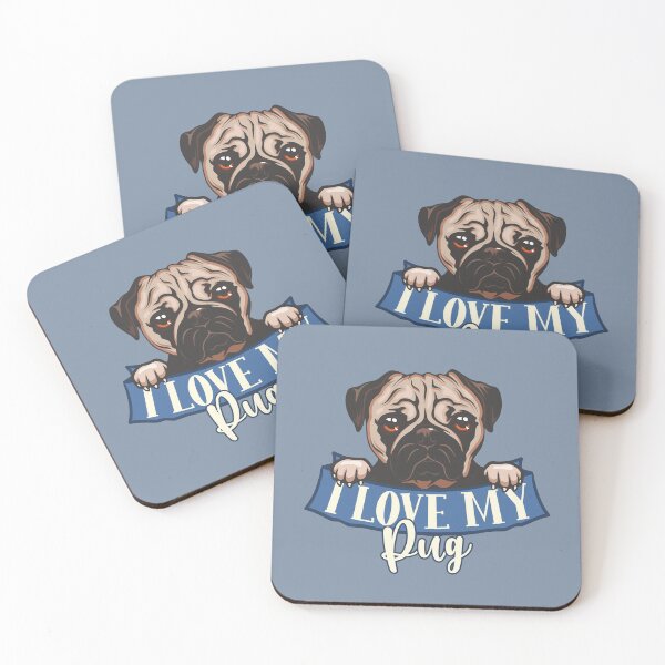 Item preview, I Love My Pug - Pug owners designed and sold by DebbisPalette.