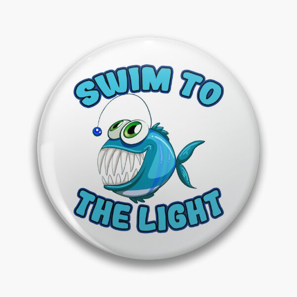 Item preview, Anglerfish Light Darkness: swim to the light designed and sold by Neylou-Art.