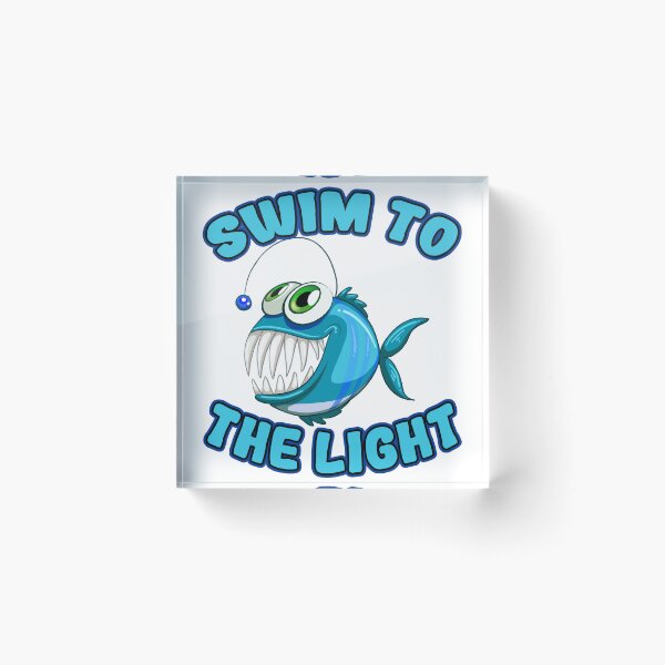 Item preview, Anglerfish Light Darkness: swim to the light designed and sold by Neylou-Art.