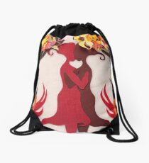 Autumn kiss #2 Drawstring Bag