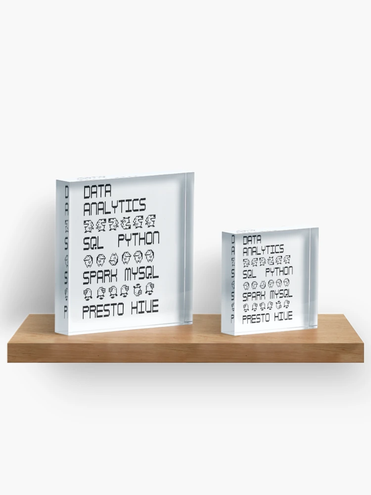 Thumbnail 3 of 5, Acrylic Block, python,python mysql,python tutorial,sql with python,python database designed and sold by hive8.