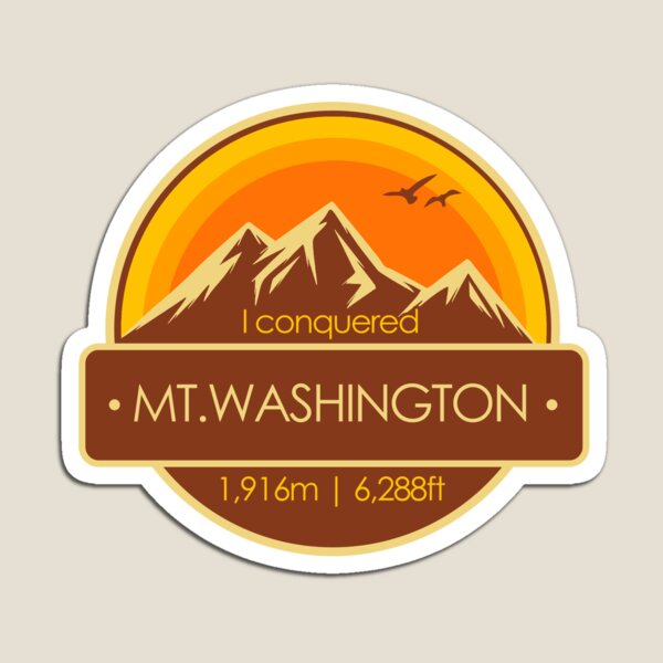 Aperçu de l'œuvre J'ai conquis l'objet de collection du randonneur du mont Washington créée et vendue par LegsMiserable.