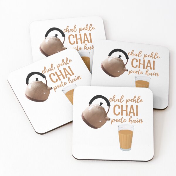 Item preview, Chal pehle chai peete hain designed and sold by UniqueDesignHub.