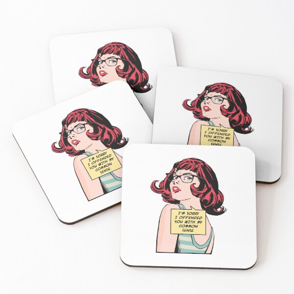 Item preview, I'm Sorry I Offended You With My Common Sense Pop Art Girl designed and sold by GrandeDuc.