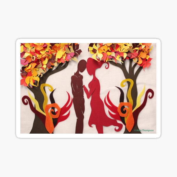 Autumn kiss #3 Sticker