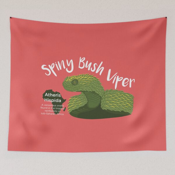 Aperçu de l'œuvre Vipère de brousse épineuse T-shirt de vipère d'animal de serpentVipère de brousse épineuse créée et vendue par BillyOkucho.