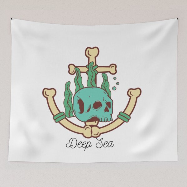 Item preview, Skull in deep sea. designed and sold by Blue  Dragon.
