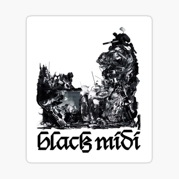 "BLACK MIDI" Sticker for Sale by armoredfate Redbubble