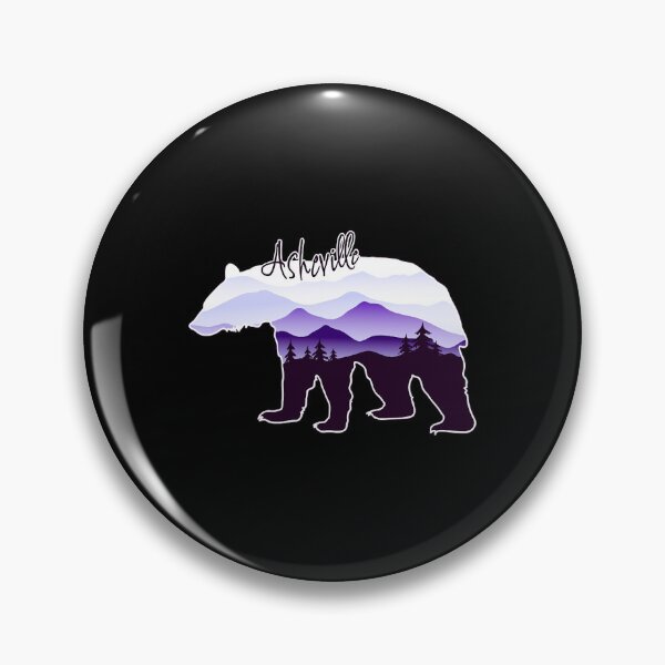 Item preview, Asheville Blue Ridge Mountains - Black Bear - PurpleBG 26  designed and sold by JustinHes59954.