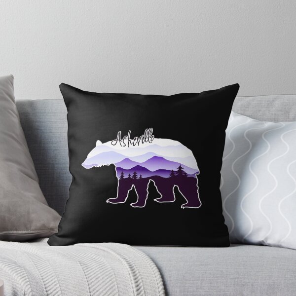 Artikelvorschau, Asheville Blue Ridge Mountains - Schwarzer Bär - PurpleBG 26 entworfen und verkauft von JustinHes59954.