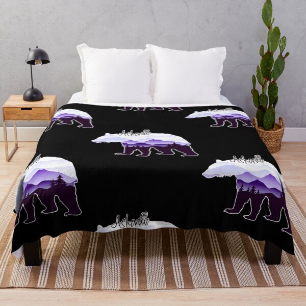 Item preview, Asheville Blue Ridge Mountains - Black Bear - PurpleBG 26 designed and sold by JustinHes59954.