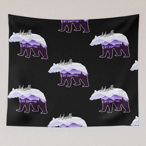 Item preview, Asheville Blue Ridge Mountains - Black Bear - PurpleBG 26  designed and sold by JustinHes59954.
