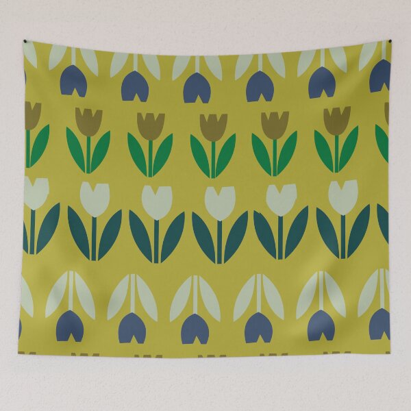 Item preview, Scandinavian style tulip pattern design designed and sold by thelake-goose.