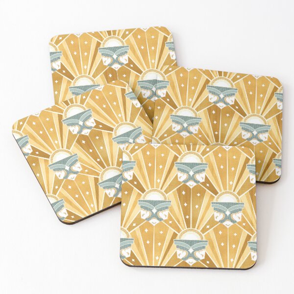 Item preview, Retro Art Deco Sunshine - Golden designed and sold by TigaTiga.