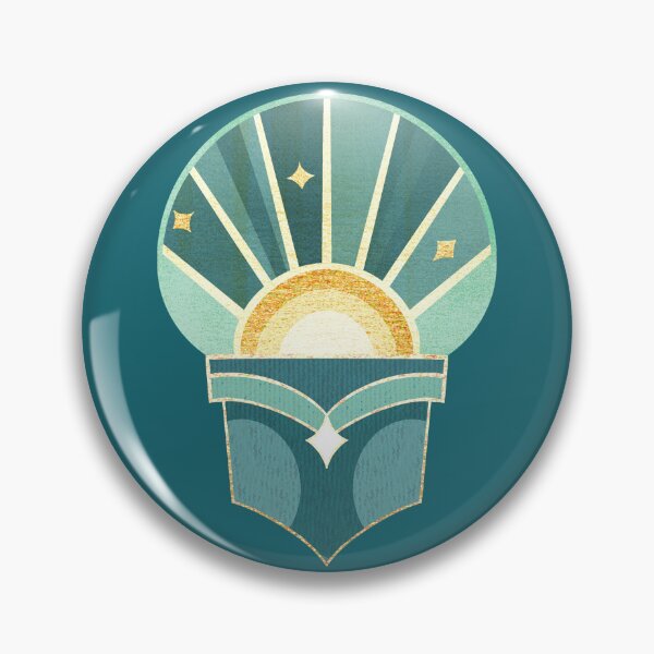 Item preview, Retro Art Deco Sunshine - Teal  designed and sold by TigaTiga.