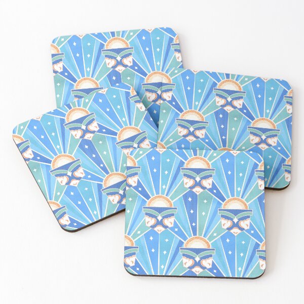 Item preview, Retro Art Deco Sunshine - Teal  designed and sold by TigaTiga.