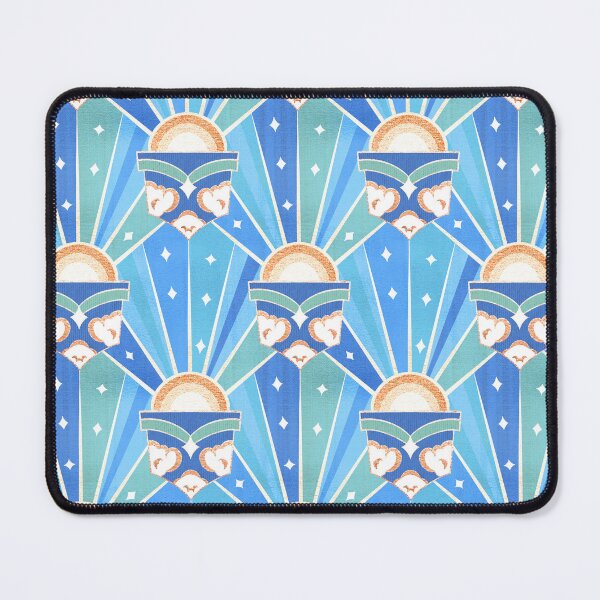 Item preview, Retro Art Deco Sunshine - Teal  designed and sold by TigaTiga.