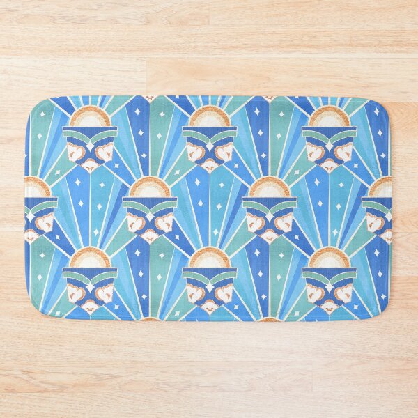 Item preview, Retro Art Deco Sunshine - Teal  designed and sold by TigaTiga.