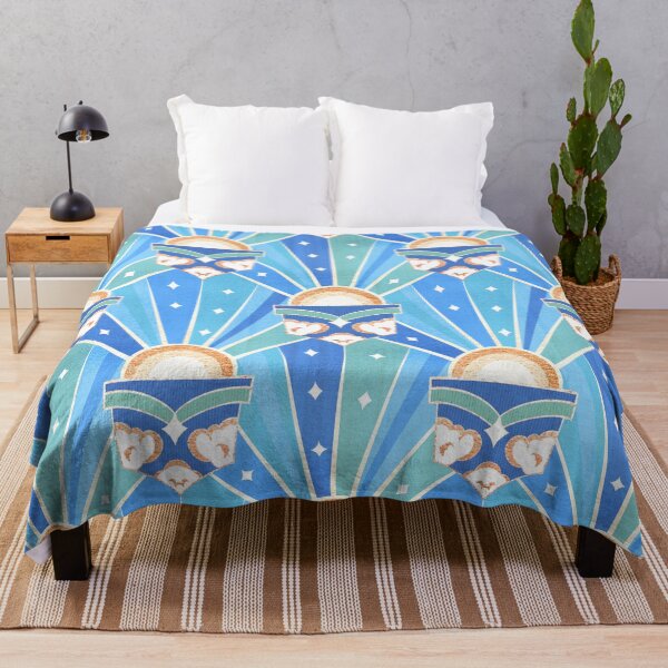 Item preview, Retro Art Deco Sunshine - Teal designed and sold by TigaTiga.