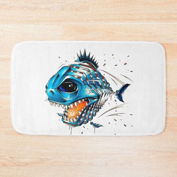 Item preview, Malicious metal piranha tattoo designed and sold by si3iy.