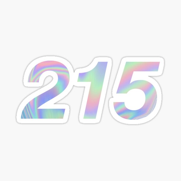 215 iridescent Sticker
