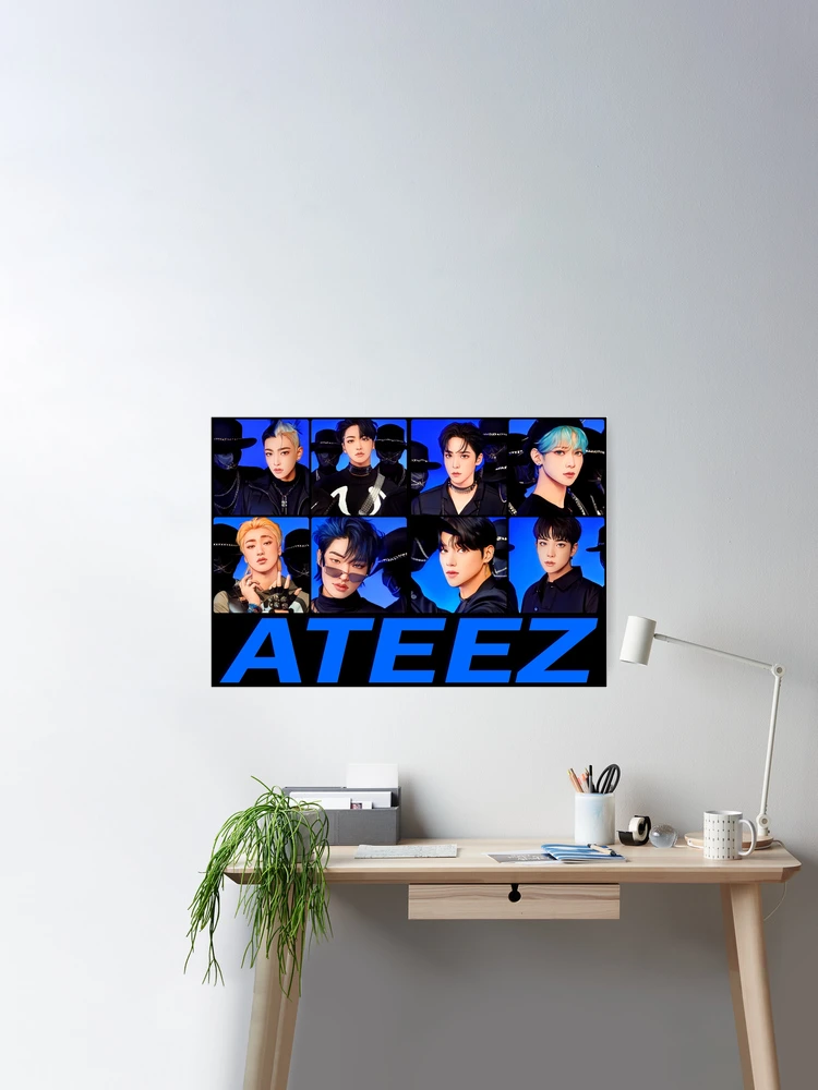 Ateez Poster Art Wall Poster Sticky Poster Gift For Fans