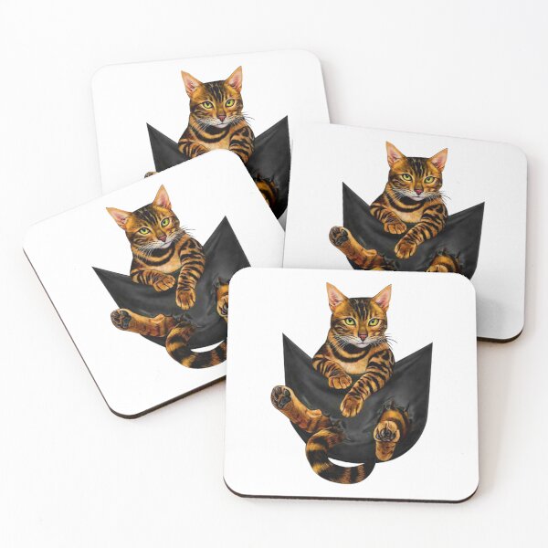 Item preview, Cat Bengal Inside Pocket Funny Cat designed and sold by RoySqrali.