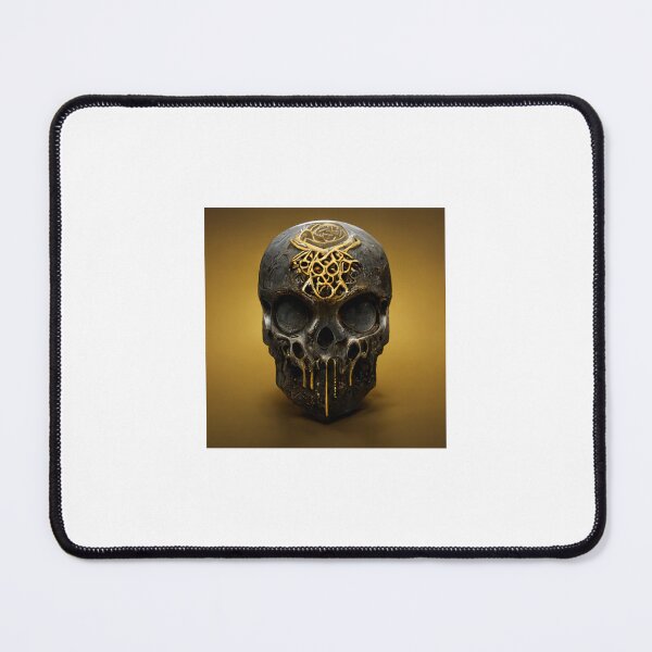 Item preview, Golden black concrete skull designed and sold by Jim Clyde Monge.