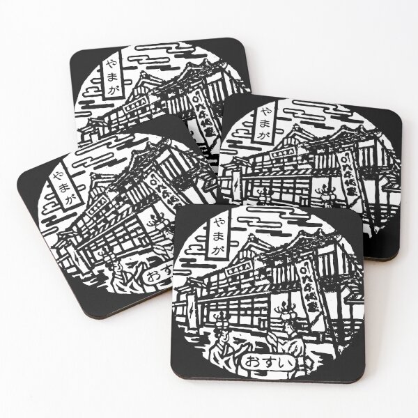 Item preview, Geisha chatting on manhole in Japan - White designed and sold by mattraski.
