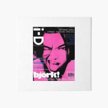 björk! a night out with miss world Art Board Print